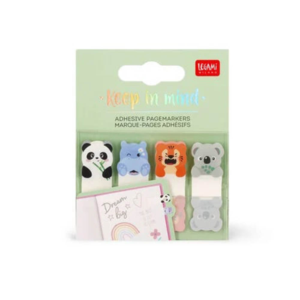 Αυτοκόλλητοι Σελιδοδείκτες Keep in Mind Cute Animals SKN0003 Legami - 102569