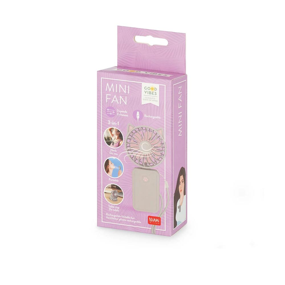 Φορητός Μίνι Ανεμιστήρας Kitty FAN0005 Legami - 1