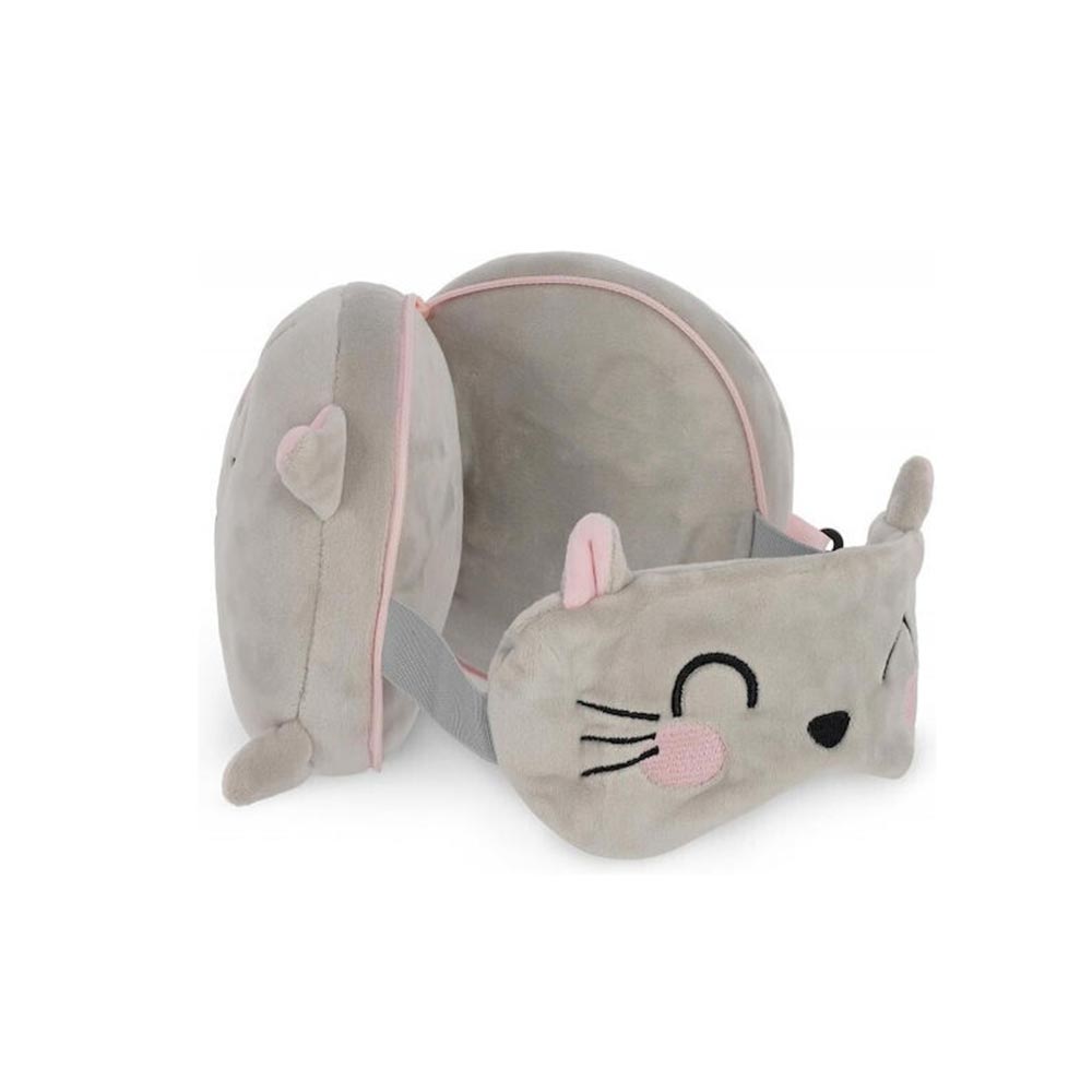 Σετ Ταξιδιού Μάσκα & Μαξιλαράκι Kitty CTP0005 Legami - 1