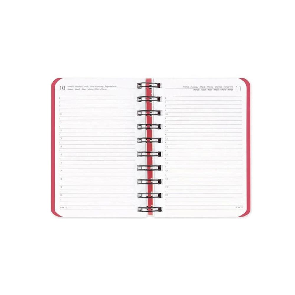 Εβδομαδιαίο Hμερολόγιο Σπιράλ 12 Mήνες Small 2026 Flowers AG2612150 Legami - 1