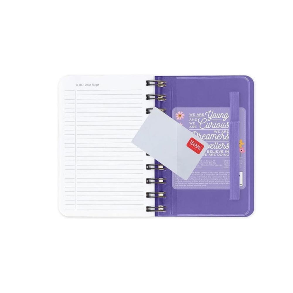 Εβδομαδιαίο Hμερολόγιο Σπιράλ 12 Mήνες Small 2026 Flowers AG2612150 Legami - 3