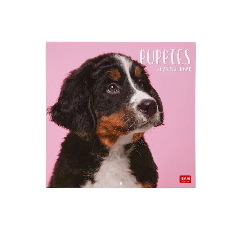 Μηνιαίο Επιτοίχιο Ημερολόγιο 2026 Puppies 30x29cm CAL260001 Legami - 106664