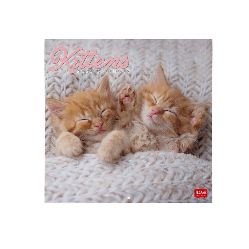 Μηνιαίο Επιτοίχιο Ημερολόγιο 2026 Kittens 30x29cm CAL260002 Legami - 106668
