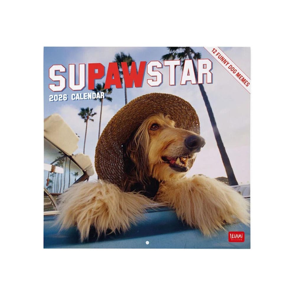 Μηνιαίο Επιτοίχιο Ημερολόγιο 2026 Supawstar 30x29cm CAL260003 Legami - 106672