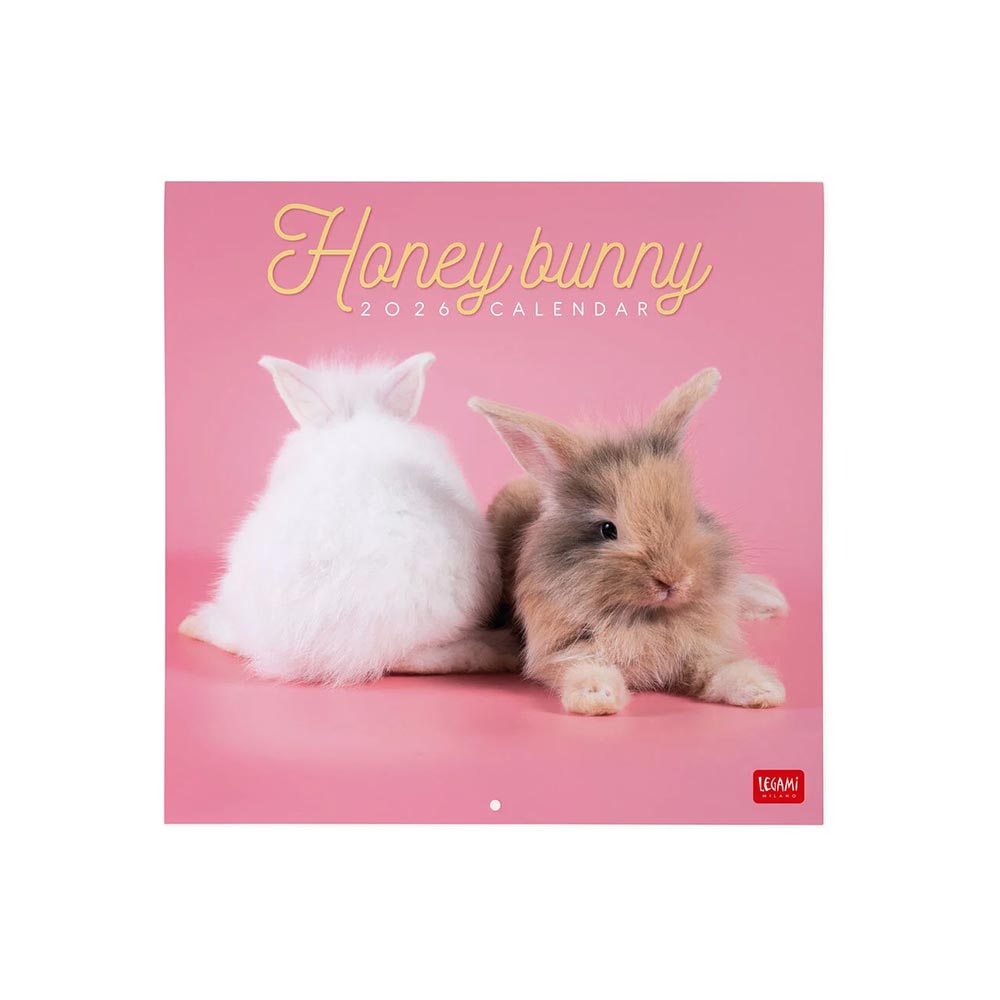 Μηνιαίο Επιτοίχιο Ημερολόγιο 2026 Honey Bunny 30x29cm CAL260006 Legami - 106684