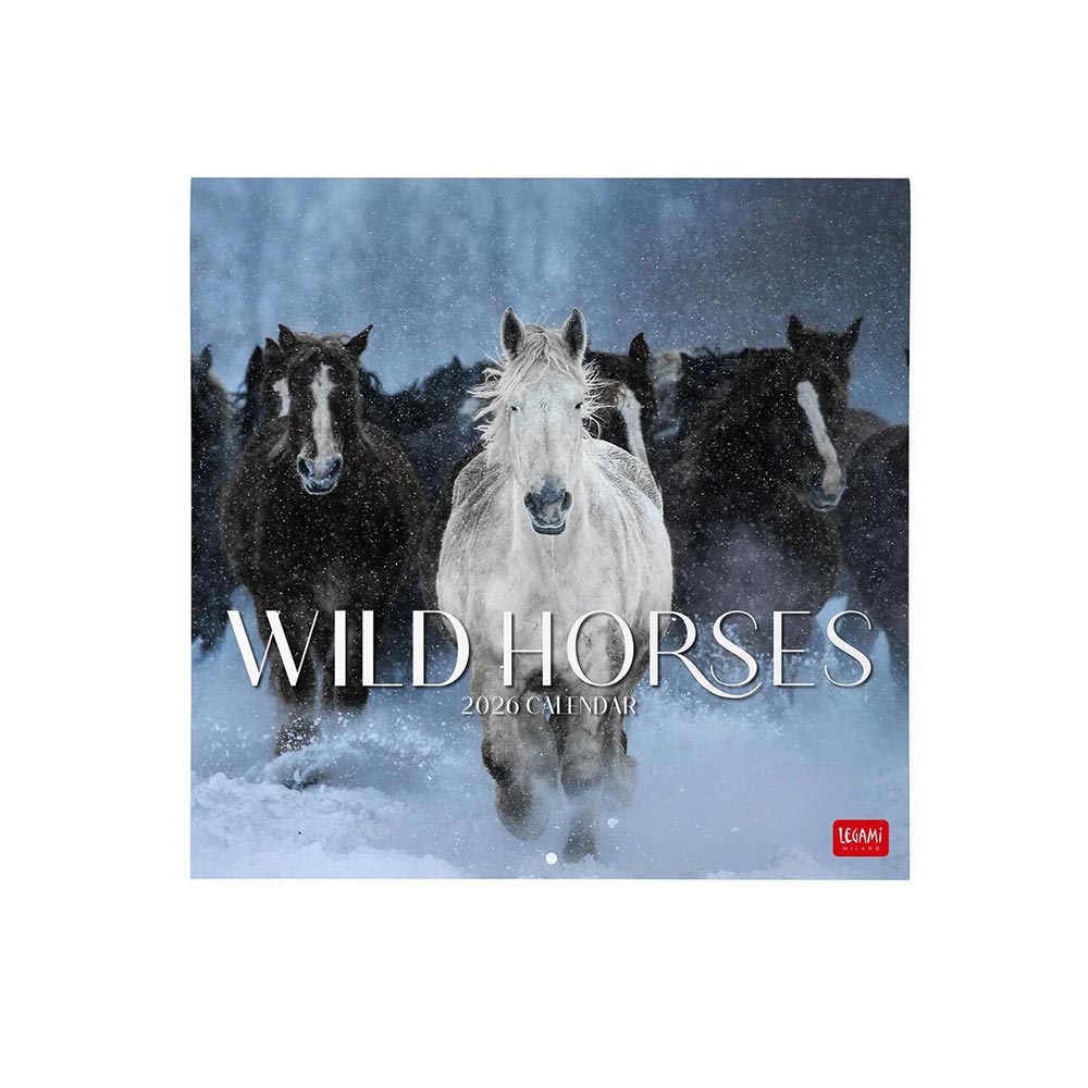 Μηνιαίο Επιτοίχιο Ημερολόγιο 2026 Wild Horses 30x29cm CAL260007 Legami - 106688