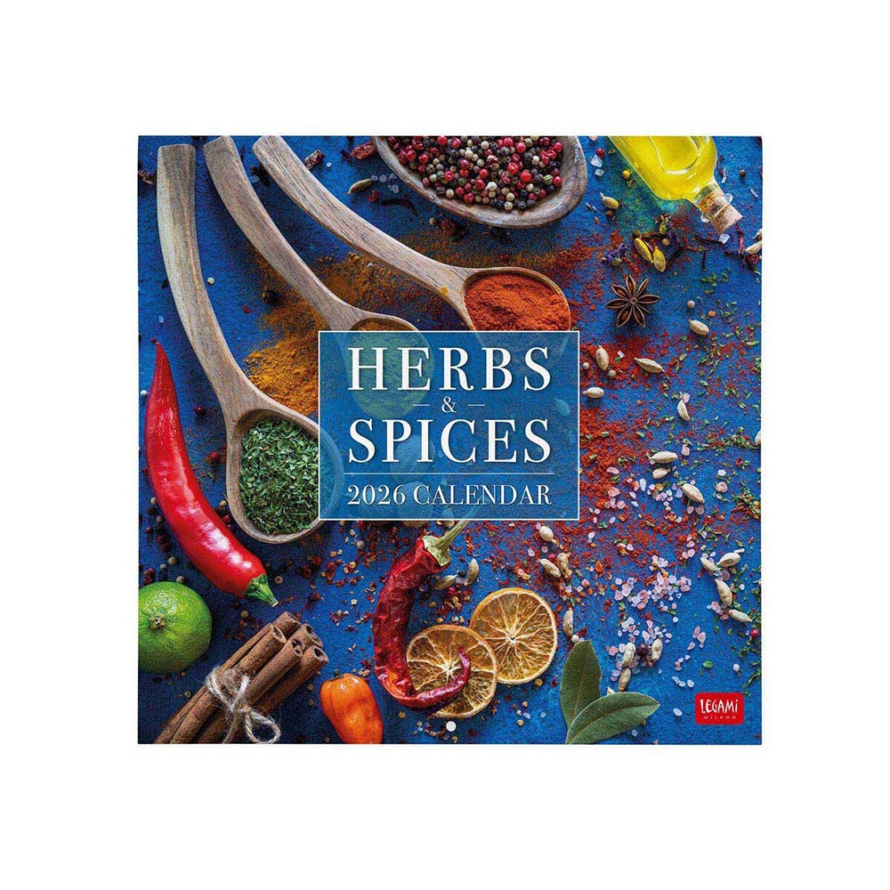 Μηνιαίο Επιτοίχιο Ημερολόγιο 2026 Herbs & Spices 30x29cm CAL260014 Legami - 106704