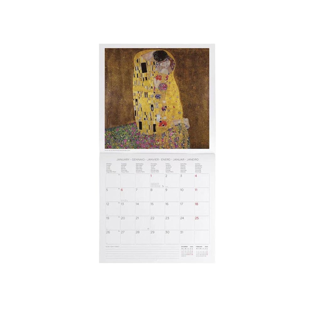 Μηνιαίο Επιτοίχιο Ημερολόγιο 2026 Gustav Klimt 30x29cm CAL260033 Legami - 2