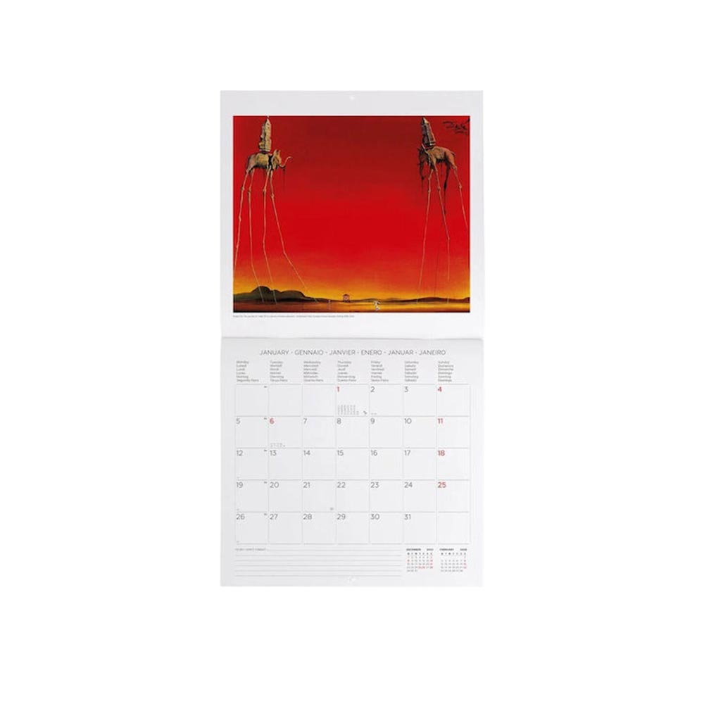 Μηνιαίο Επιτοίχιο Ημερολόγιο 2026 Salvador Dali 30x29cm CAL260034 Legami - 2