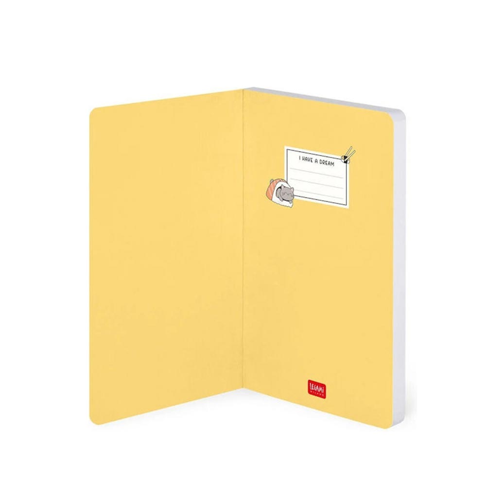 Σημειωματάριο Ριγέ Medium Photo Notebook 164Φ Sushi Cat 13x21cm NOTP0115 Legami - 2