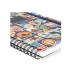 Σημειωματάριο Σπιράλ Ριγέ Large Α5 160Φ Travel Stickers A5NOTS0048 Legami - 2