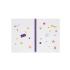 Σημειωματάριο Σπιράλ Ριγέ με Λάστιχο Α4 160Φ Flowers A4NOTS0060 Legami - 1