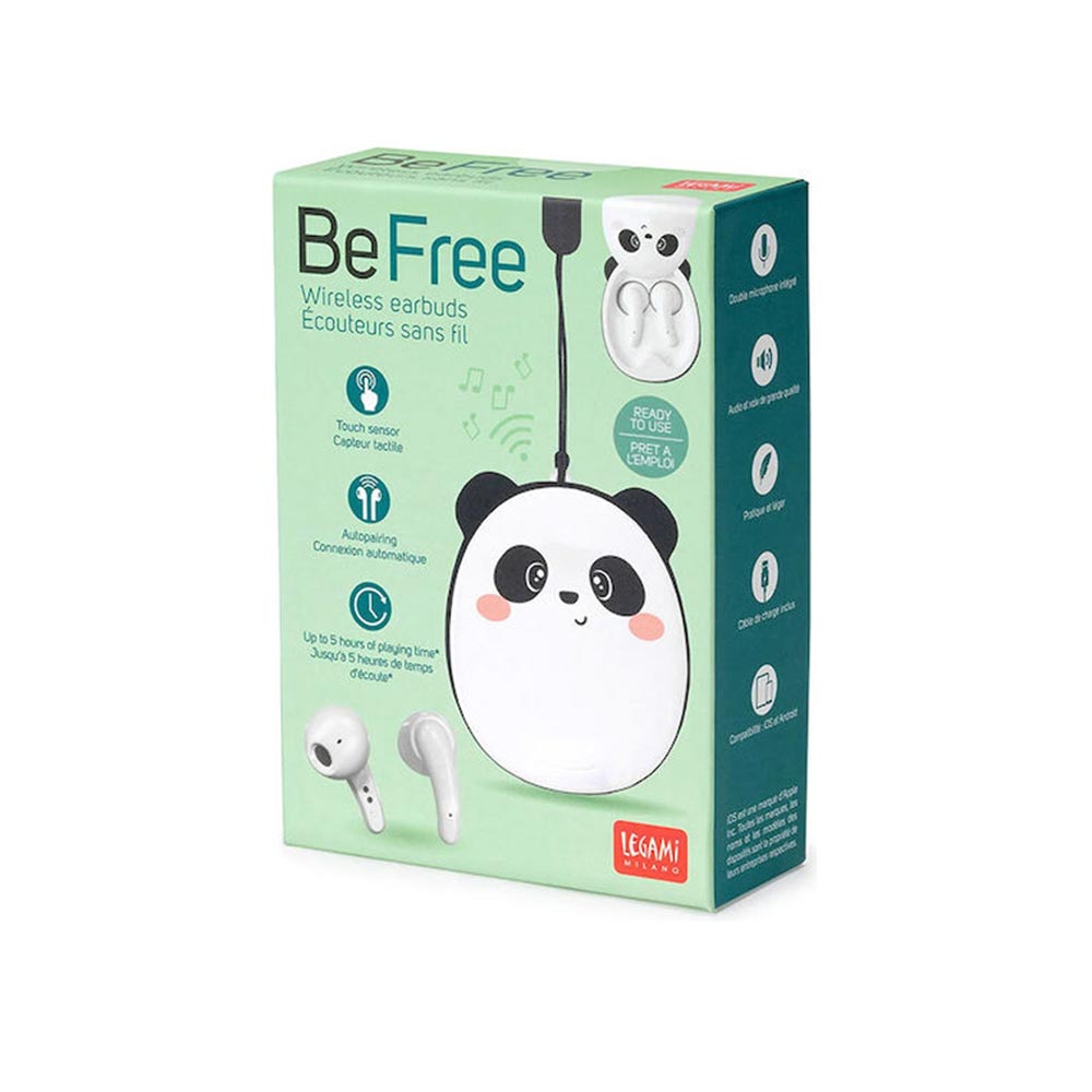 Ασύρματα Ακουστικά Be Free - Panda EAR0005 Legami - 111809