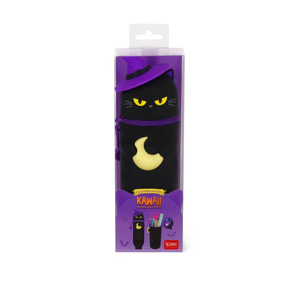 Κασετίνα - Μολυβοθήκη Σιλικόνης Kawaii 2 σε 1 Kitty Witch KA0023 Legami - 3