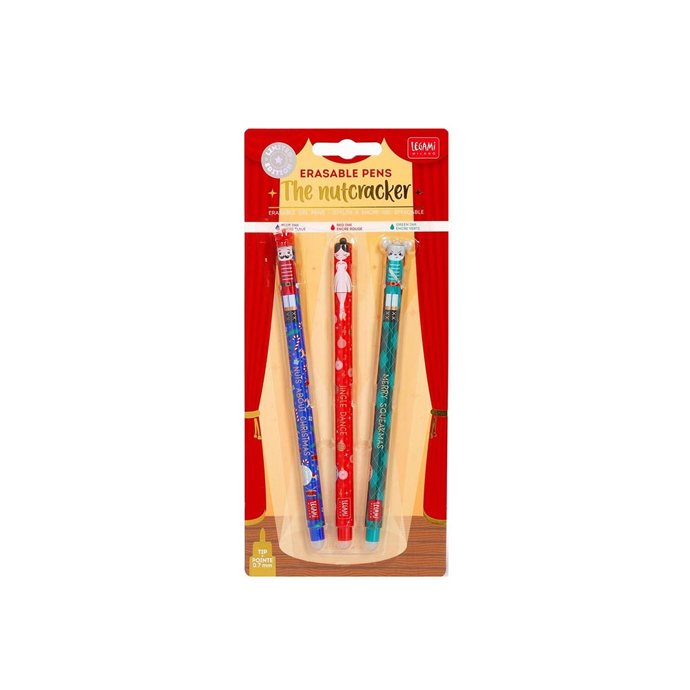 Σετ 3 Στυλό Gel Limited Edition The Nutcracker VEPSET0014 Legami - 109273