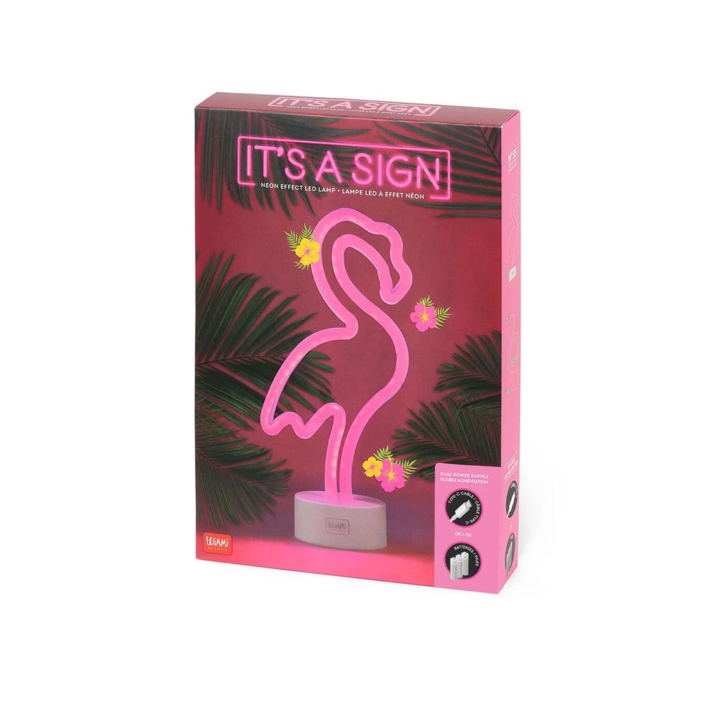 Διακοσμητικό Φωτιστικό Neon Flamingo LL0008 Legami - 119962