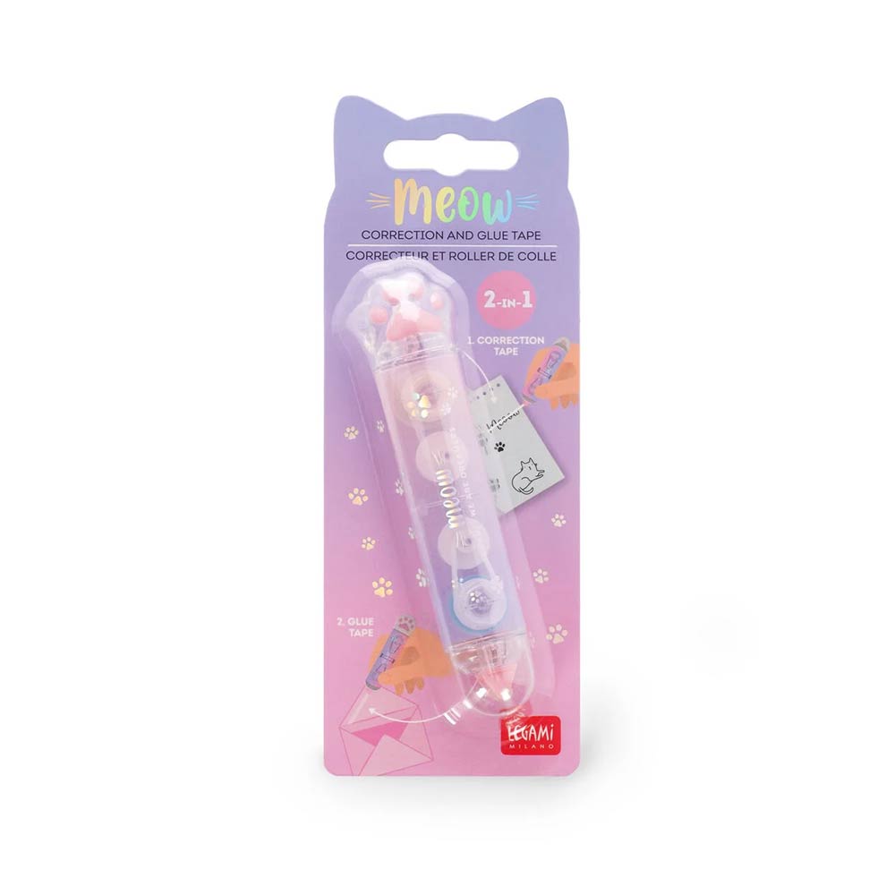 Διορθωτική Ταινία & Κόλλα 2 in 1 Meow CGT0001 Legami - 123850
