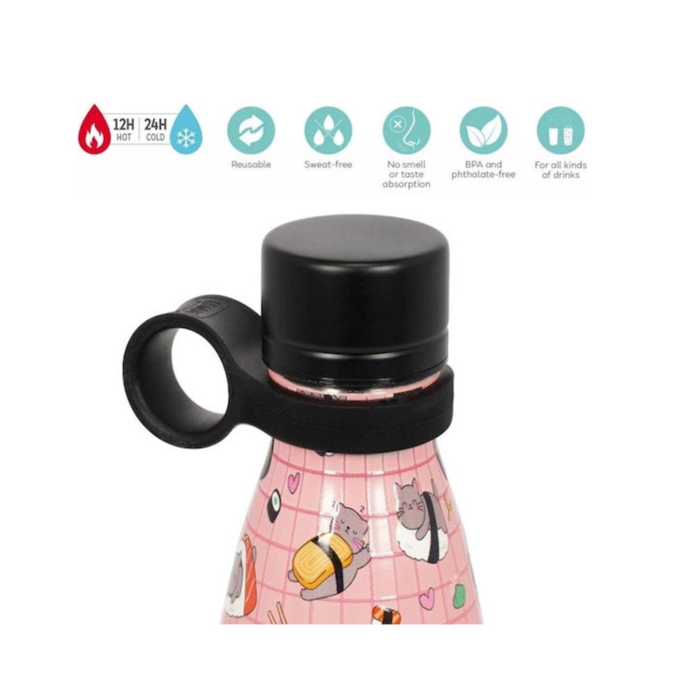 Ανοξείδωτο Μπουκάλι Θερμός Hot & Cold Vacuum Bottle - Sushi Cat - 500ml SSB0025 Legami - 2