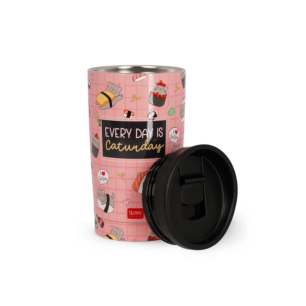Κούπα Θερμός Ανοξείδωτο - Hot&Cold 275ml Sushi Cat NTUM0007 Legami - 2