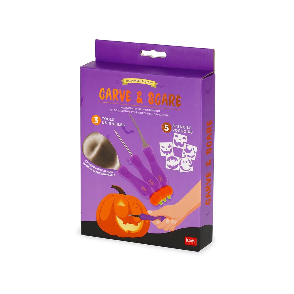 Σετ Σκαλίσματος Κολοκύθας - Carve & Scare PCK0001 Legami  - 107378