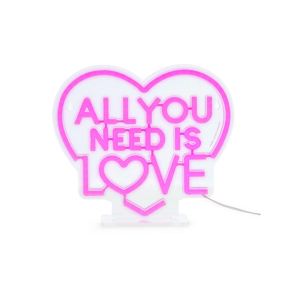 Διακοσμητικό Φωτιστικό It's a Sign - All You Need is Love NEL0005 Legami - 111943