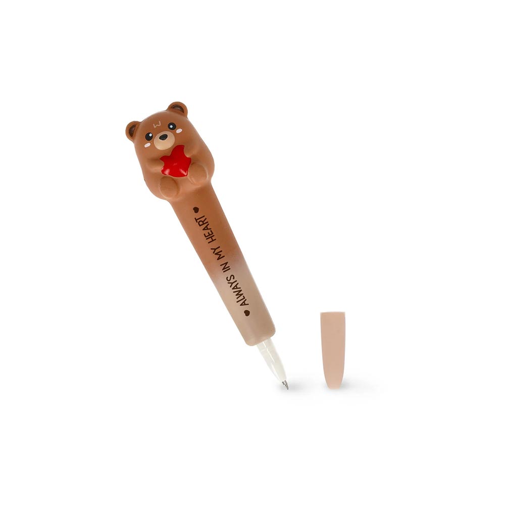 Στυλό Gel Squeezies - Always in My Heart - Teddy Bear με Μαύρο Μελάνι SQP0007 Legami - 1