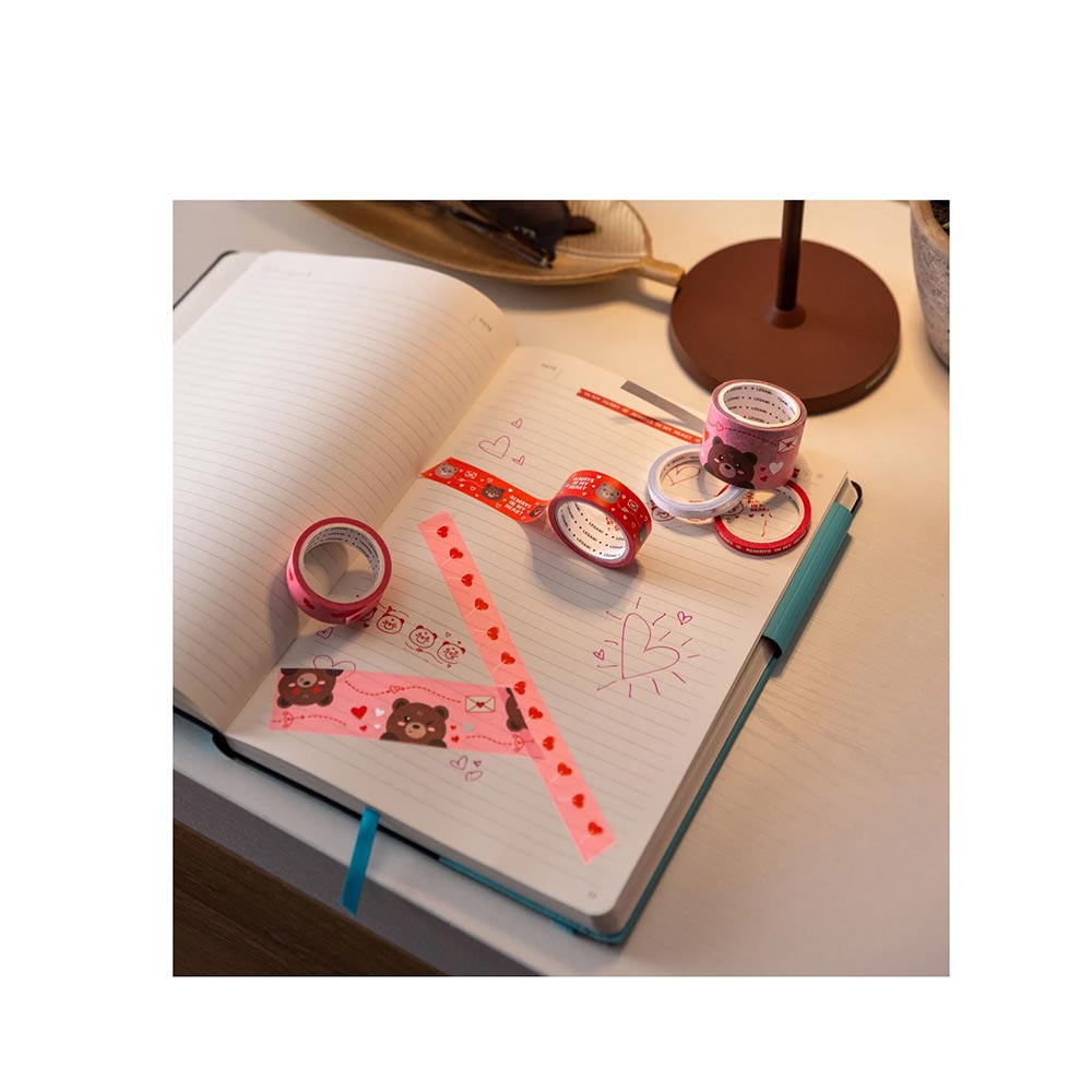 Αυτοκόλλητη Ταινία Tape By Tape Teddy Bear 5τμχ TAP0011 Legami - 2