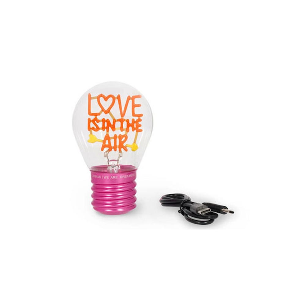 Φωτιστικό Επιστραπέζιο σε Σχήμα Λάμπας Bulb Fiction - Love is in The Air CLB0021 Legami - 111929