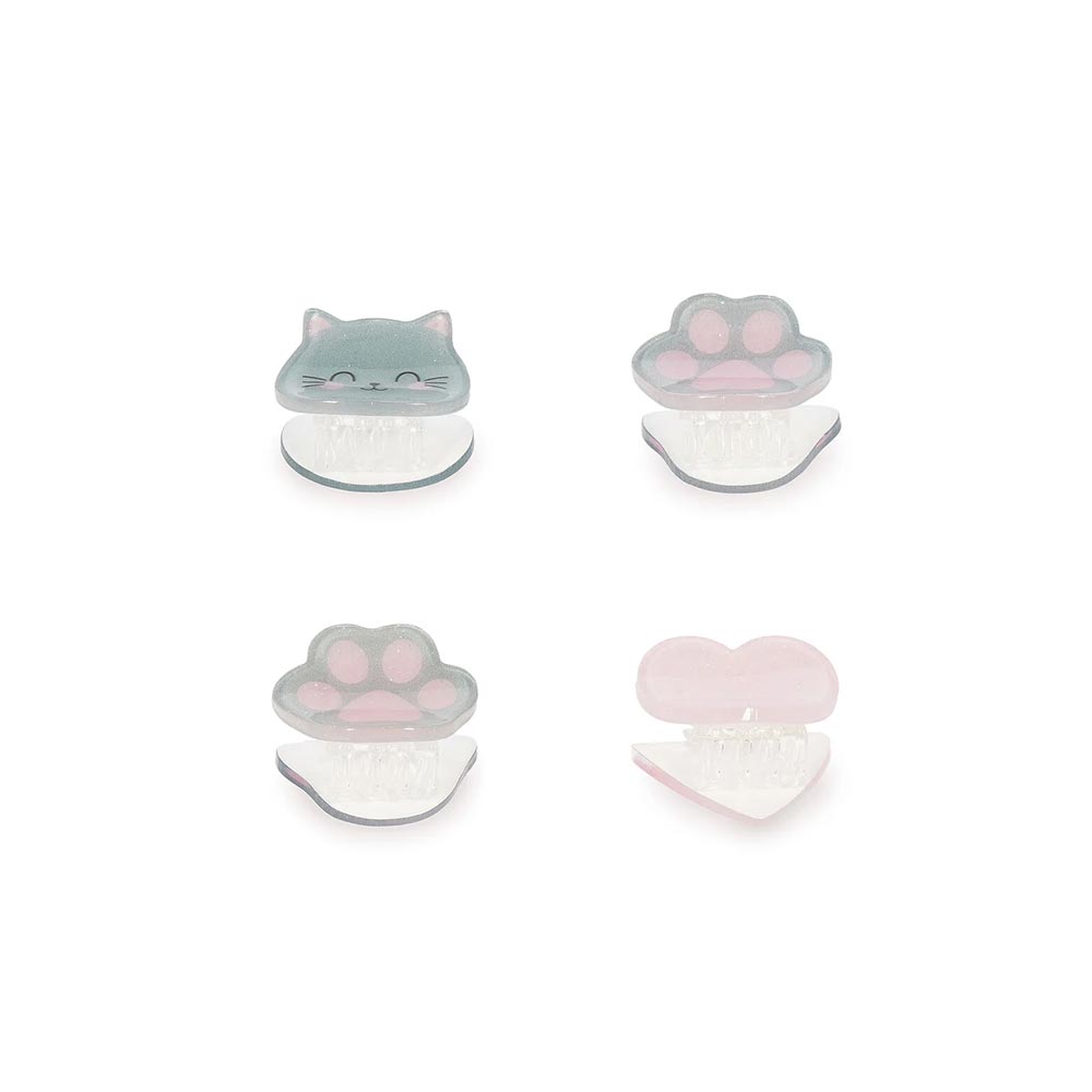 Σετ των 4 Mini Hair Clips Clip Me Up! Kitty HCL0001 Legami - 2