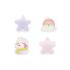 Σετ των 4 Mini Hair Clips Clip Me Up! Unicorn HCL0002 Legami - 1