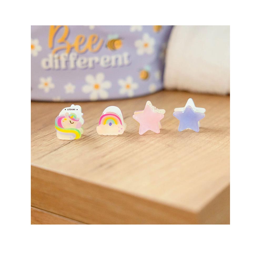 Σετ των 4 Mini Hair Clips Clip Me Up! Unicorn HCL0002 Legami - 3