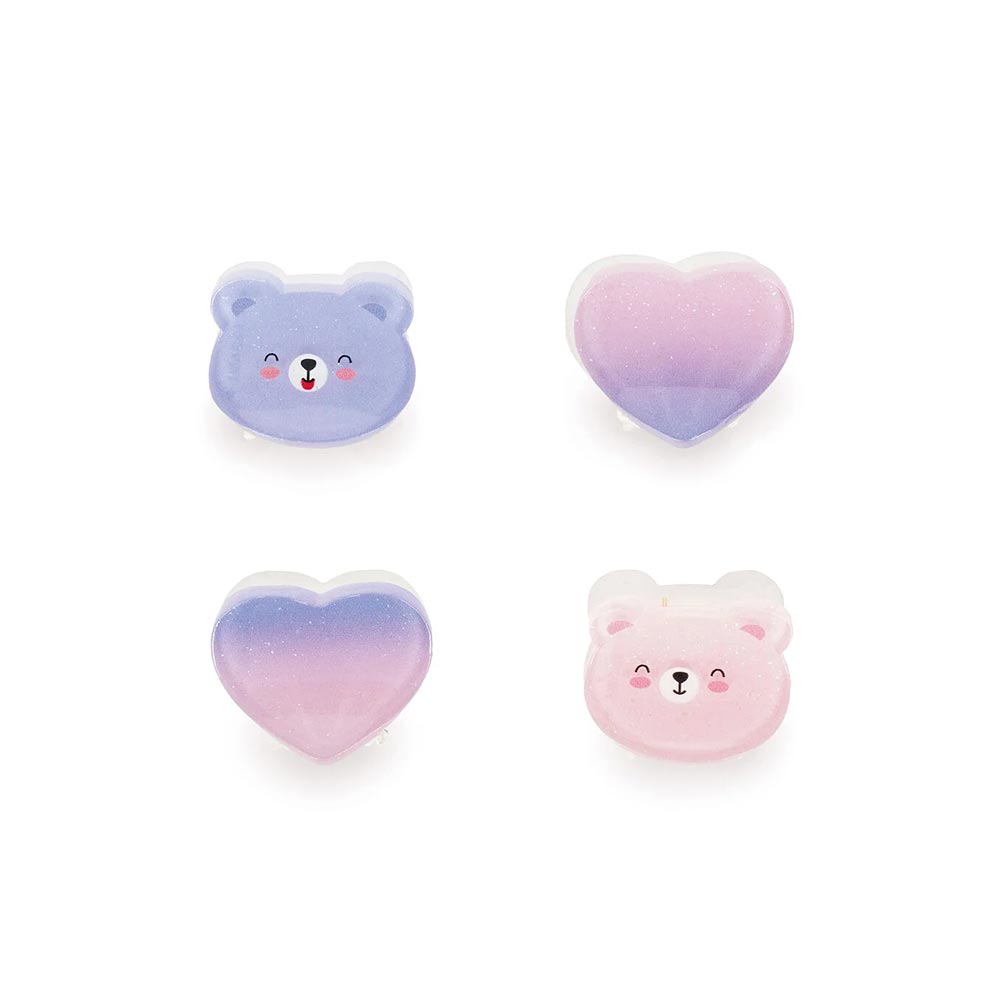 Σετ των 4 Mini Hair Clips Clip Me Up! Teddy HCL0003 Legami - 1