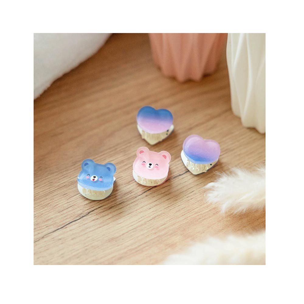 Σετ των 4 Mini Hair Clips Clip Me Up! Teddy HCL0003 Legami - 3