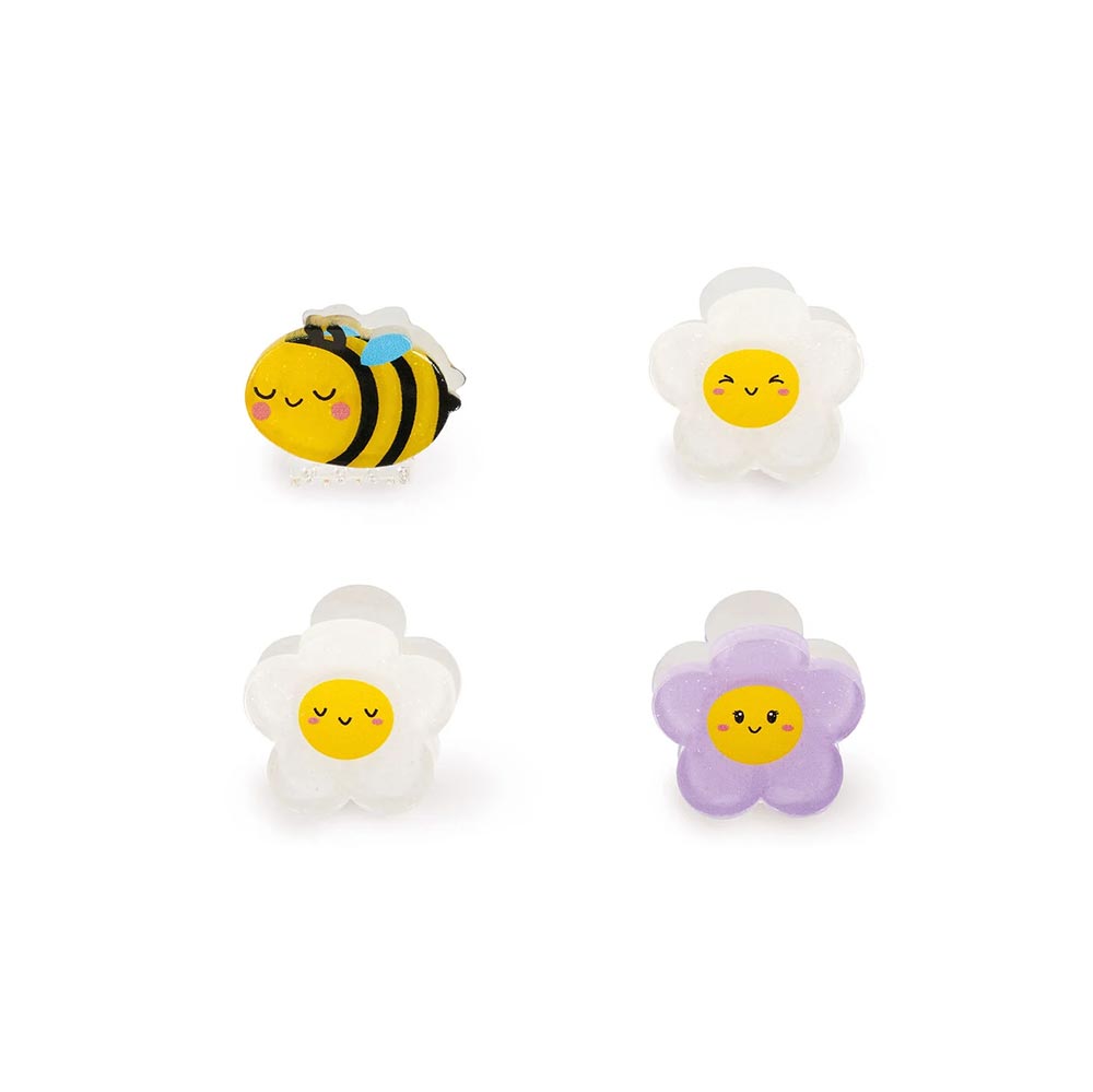 Σετ των 4 Mini Hair Clips Clip Me Up! Bee HCL0004 Legami - 1