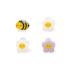 Σετ των 4 Mini Hair Clips Clip Me Up! Bee HCL0004 Legami - 1