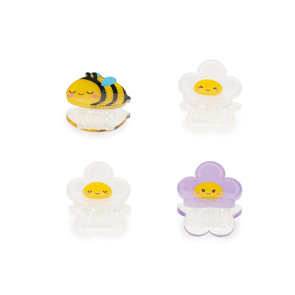 Σετ των 4 Mini Hair Clips Clip Me Up! Bee HCL0004 Legami - 2