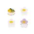 Σετ των 4 Mini Hair Clips Clip Me Up! Bee HCL0004 Legami - 2