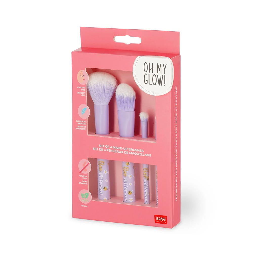 Σετ 4 Πινέλων Μακιγιάζ Oh My Glow Bee MUBS0005 Legami - 116808