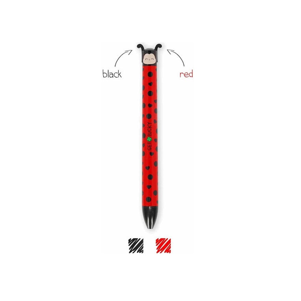 Στυλό Click Clack Ballpoint Δίχρωμο Ladybag CLICK0030 Legami - 112683