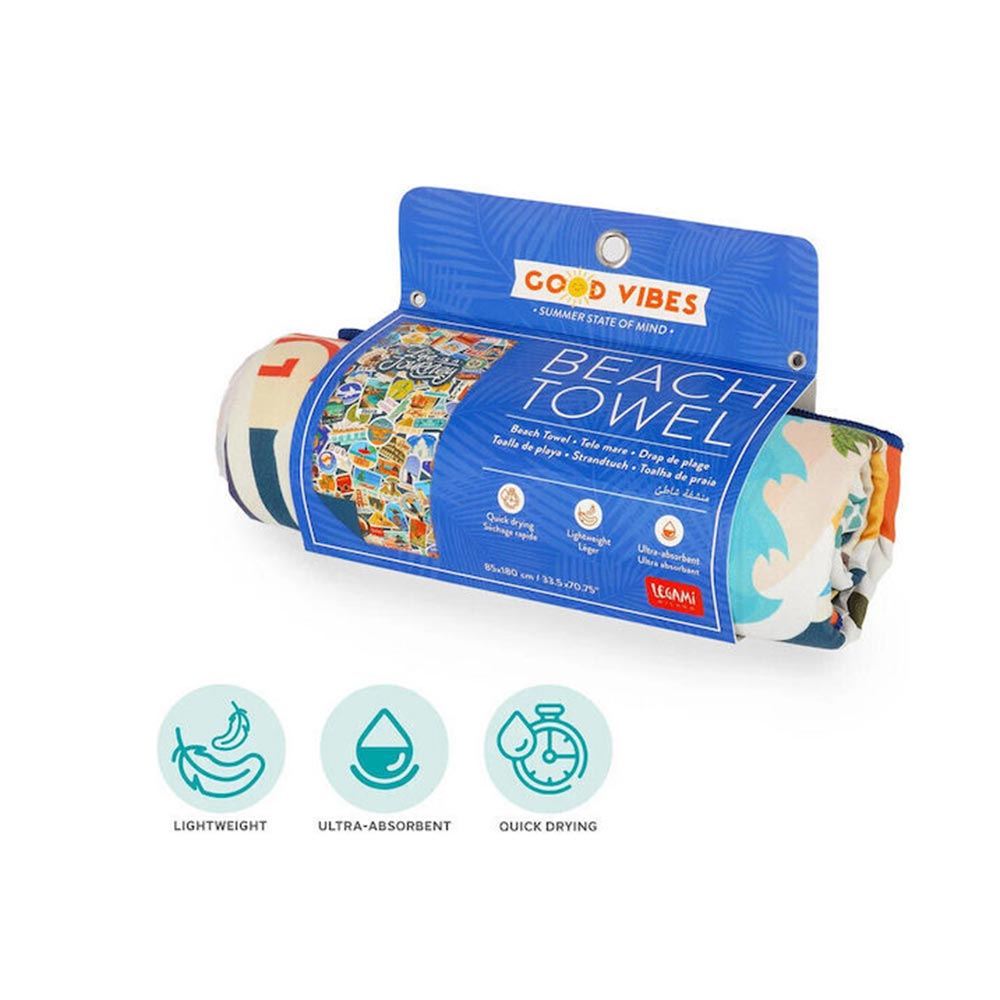 Πετσέτα Θαλάσσης Travel Stickers BT0042 Legami - 1