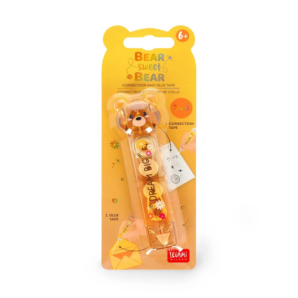 Διορθωτική Ταινία & Κόλλα 2 in 1 Teddy Bear CGT0002 Legami - 120857