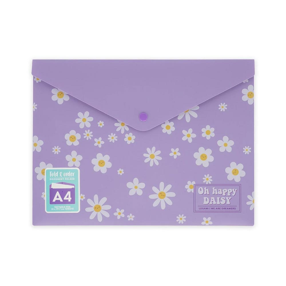 Φάκελος με Κουμπί Α4 Fold & Order - Daisy PFB0001 Legami - 120923