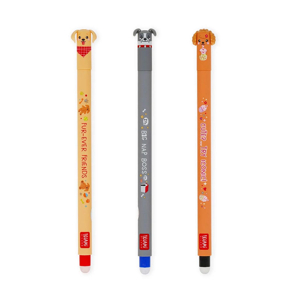 Σετ 3 Στυλό Gel Limited Edition Fur-Ever Friends EPSET0017 Legami - 1
