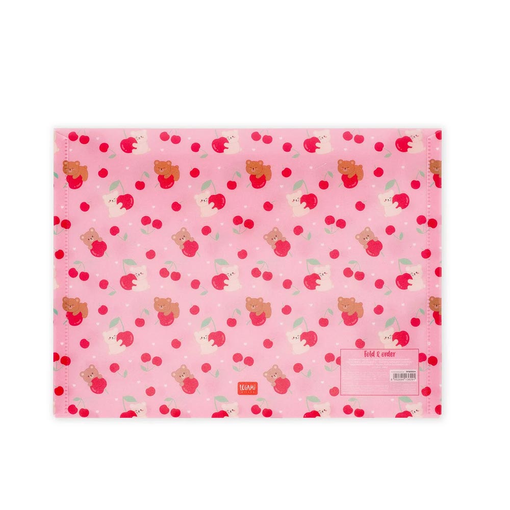 Φάκελος με Κουμπί Α4 Fold & Order - Teddy Cherry PFB0004 Legami - 2