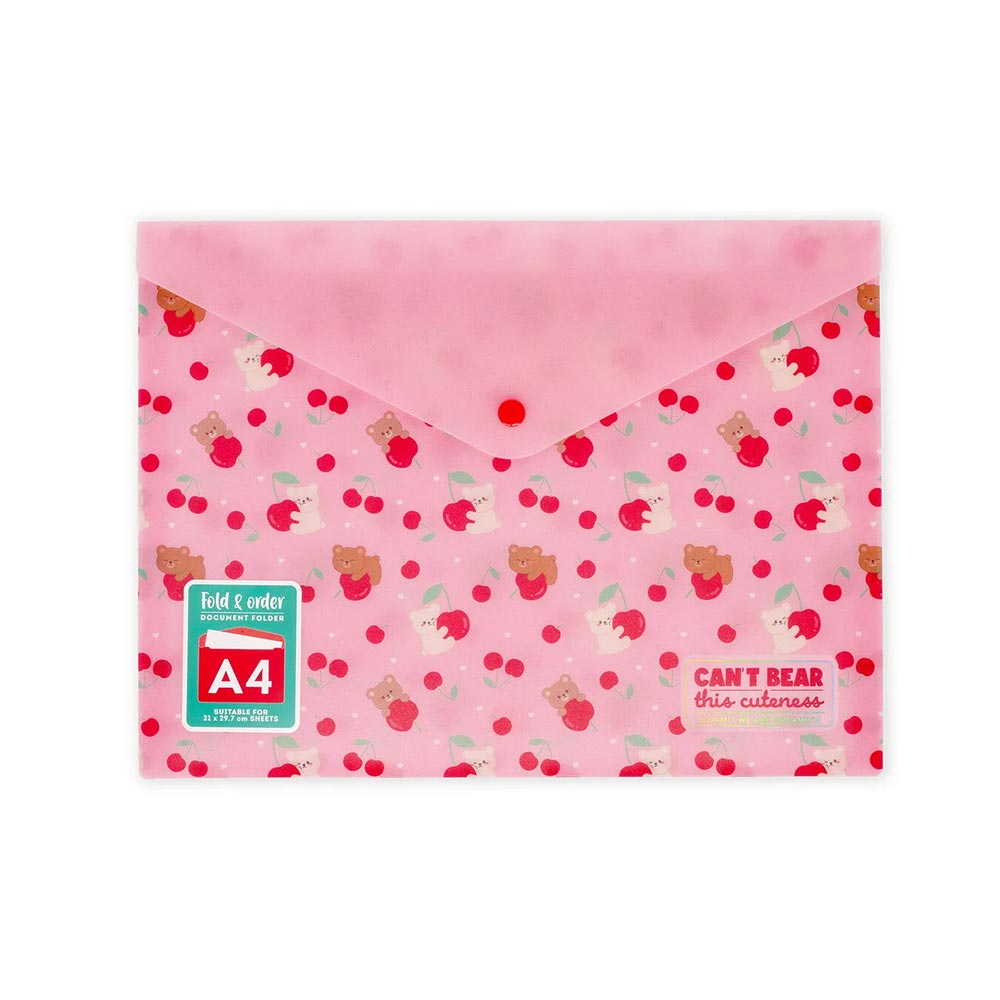 Φάκελος με Κουμπί Α4 Fold & Order - Teddy Cherry PFB0004 Legami - 120937