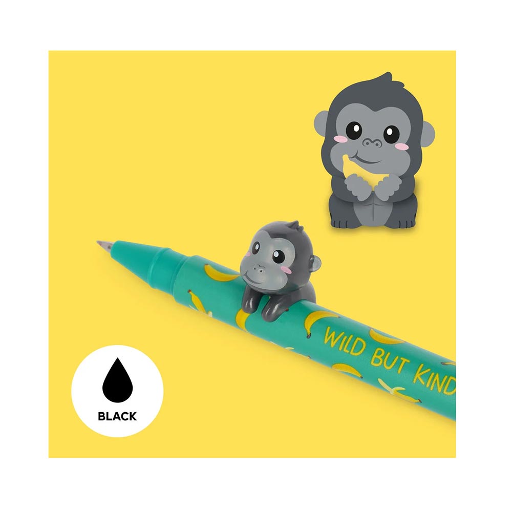 Στυλό Gel Με Μαύρο Mελάνι Lovely Friends Gorilla CPP0030 Legami - 1
