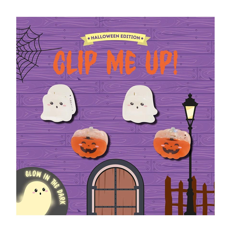 Σετ των 4 Mini Hair Clips Clip Me Up! Halloween Edition - Ghost & Bat HCL0005 Legami - 3