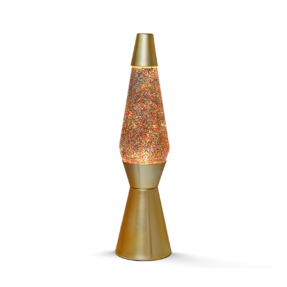 Διακοσμητικό Φωτιστικό Lava Gold Glitter Lamp Total Gift XL1770 i-Total - 64808
