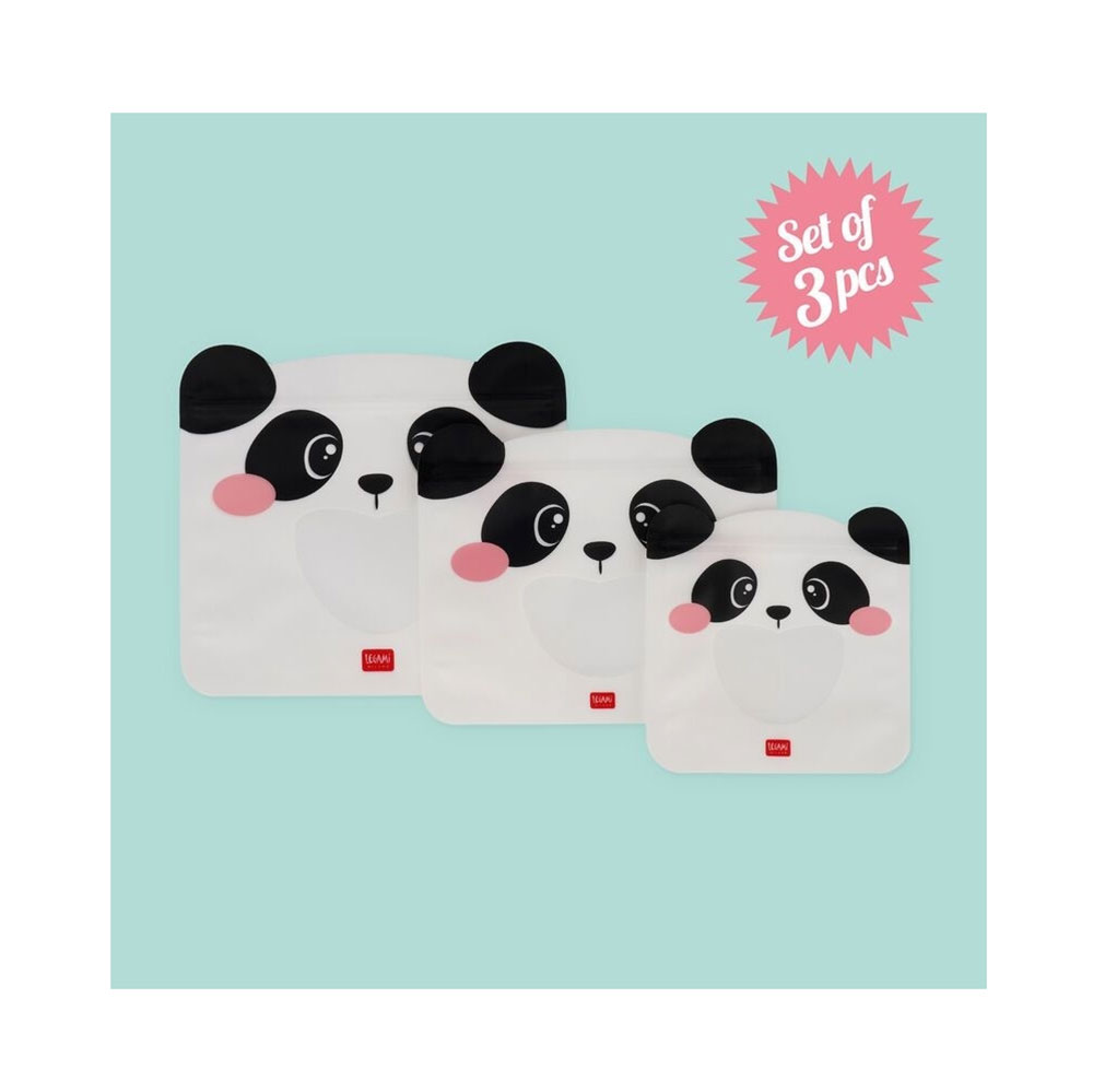 Σετ Επαναχρησιμοποιούμενων Συσκευασιών Για Σνακ Τροφίμων - Panda ZB0004 Legami - 2