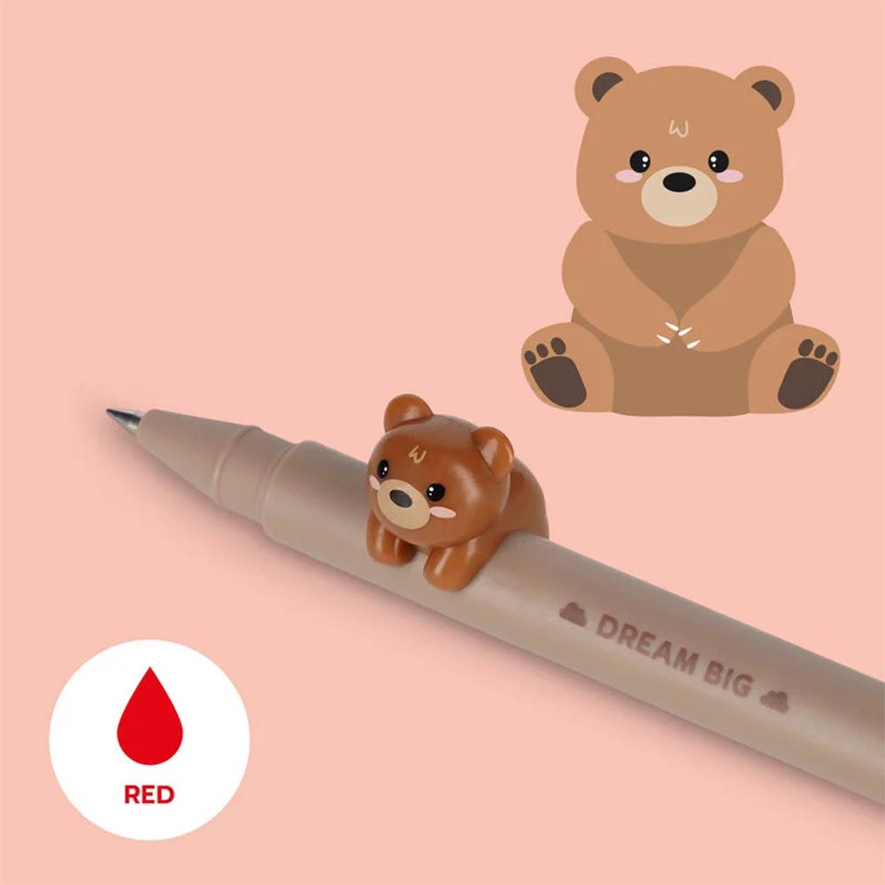 Στυλό Gel Με Κόκκινο Mελάνι Lovely Friends Teddy Bear CPP0003 Legami - 1